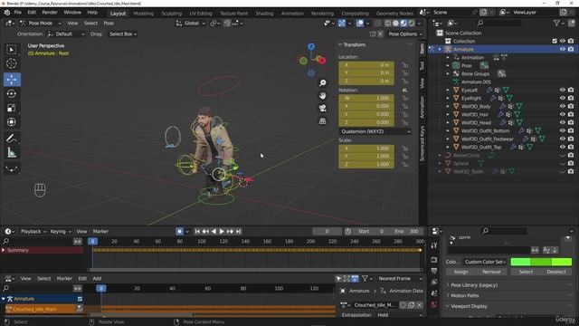 7. Exporting The Armature And Animations
