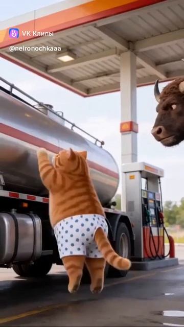 Тигрица рассыпала гвозди на дорогу с ИИ