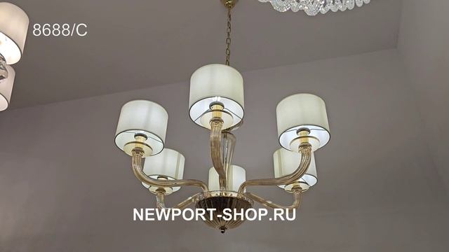 Люстра Newport 8688/C Gold Polished Amber