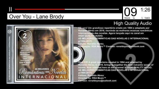 As Melhores Românticas Das Novelas 2 Internacional - CD Completo (1994-2017)