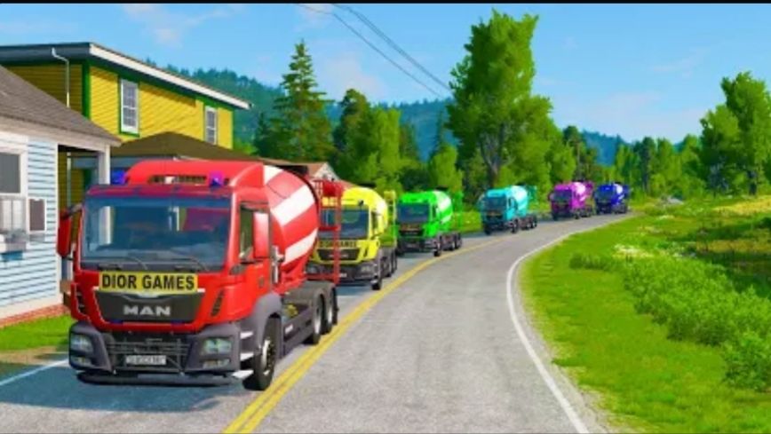 Бетономешалка, поезда, автовоз и др