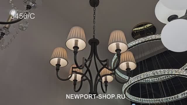 Люстра Newport 3456/С Black+gold