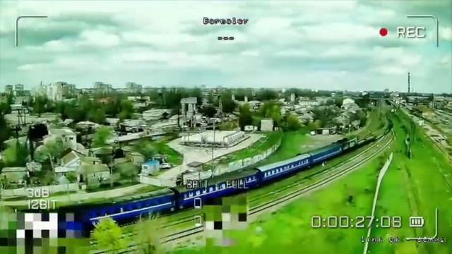 Атака БпЛА на тепловоз противника в Херсоне