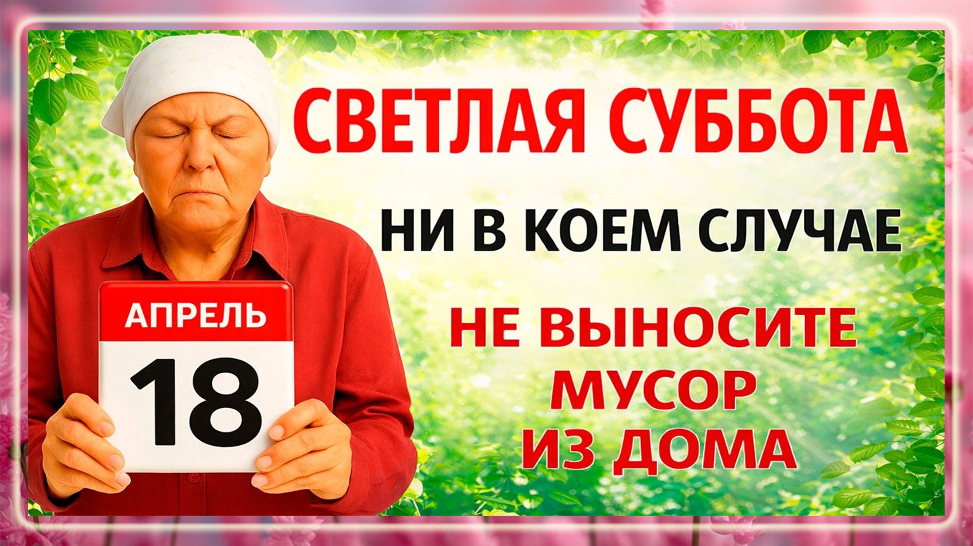 18 апреля Светлая седмица – сплошная. Что нельзя делать 18 апреля. Народные Традиции и Приметы Дня