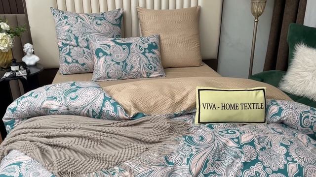 Комплект постельного белья на резинке Делюкс Сатин 100% хлопок «Восточная симфония»