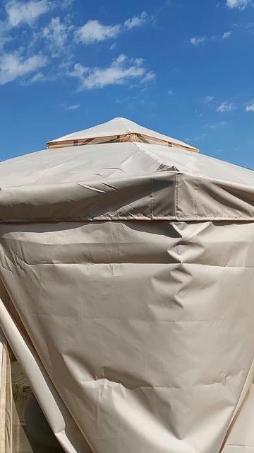 Отзыв Текстильный комплект на шатер-беседку шестиугольный