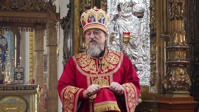 Архиерейское богослужение в Крестовоздвиженском храме