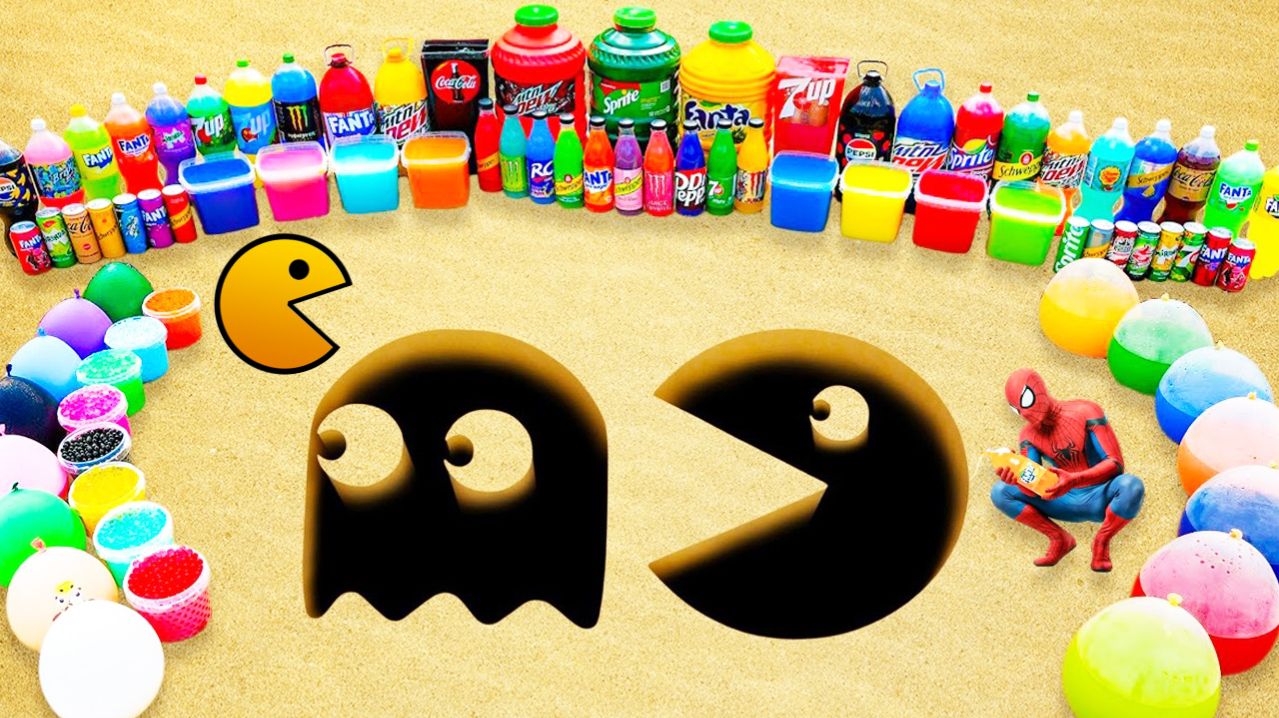 Мультики для детей и малышей. Извержение зубной пасты из ямы Пак-Мэна с Орбизами. Мультики онлайн.