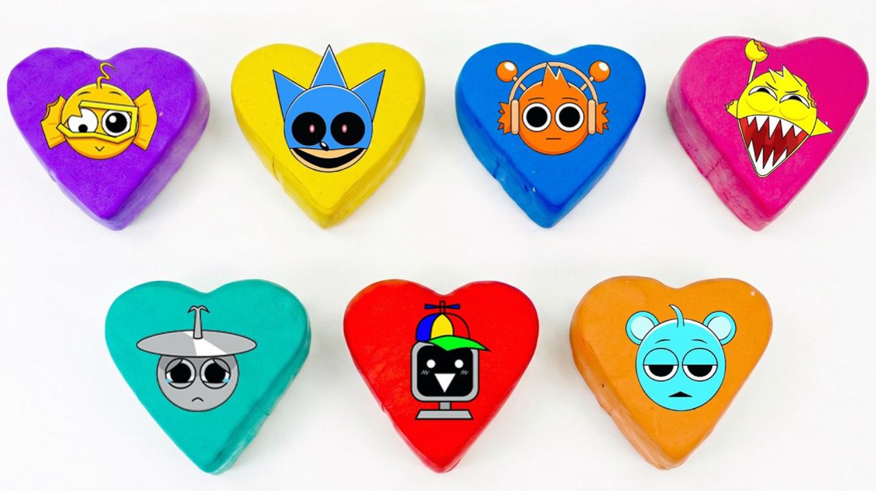 Мультики для детей 💖 Какой Спрунки выпадет из разноцветного пластилинового сердца. Мультики малышам
