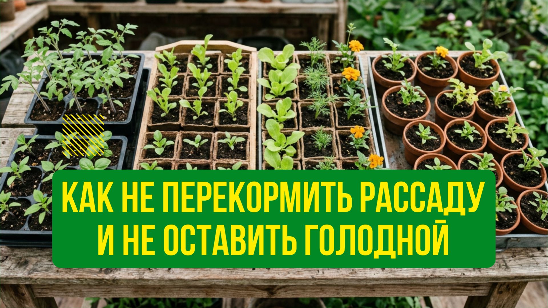 Как не перекормить рассаду и не оставить голодной