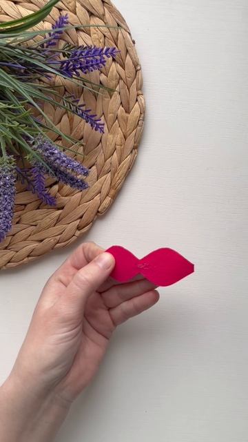 Бантик из фетра