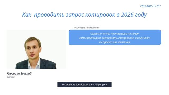 Как  проводить запрос котировок в 2026 году