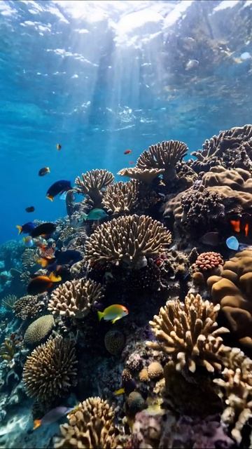 Подводный мир: Красота кораллов и рыб #подводныймир #кораллы #морскаяжизнь