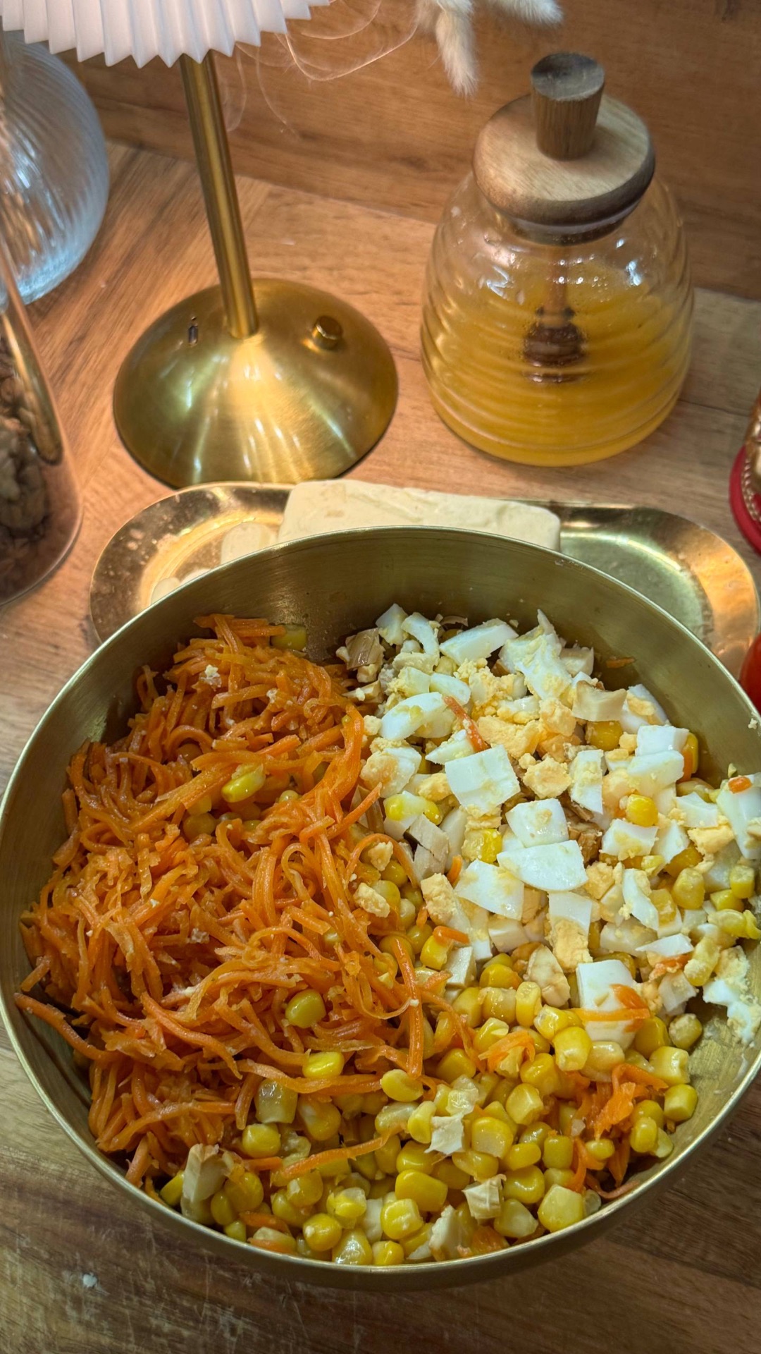 Салат с сыром «косичка» 🧀