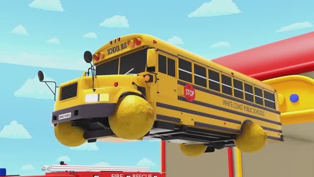 Детская акула песня - Колеса на автобусе - Мультфильм Тачки Футбол - Детские песни