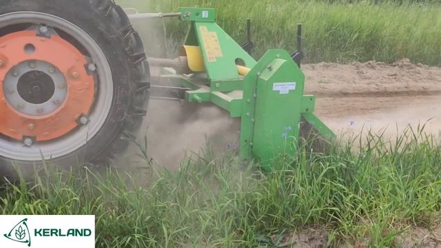 Почвофреза Kerland B-1400 в работе с Shifeng SF-244C