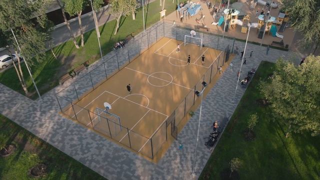 Сквер Речников. Благоустройство с плиткой Farbstein