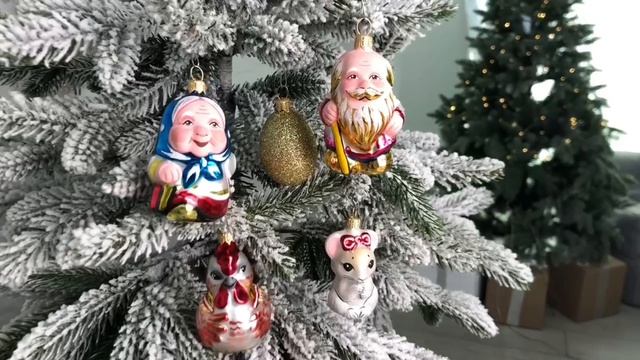 Набор елочных фигурок КУРОЧКА РЯБА, 7-8 см, 5 шт., С1787