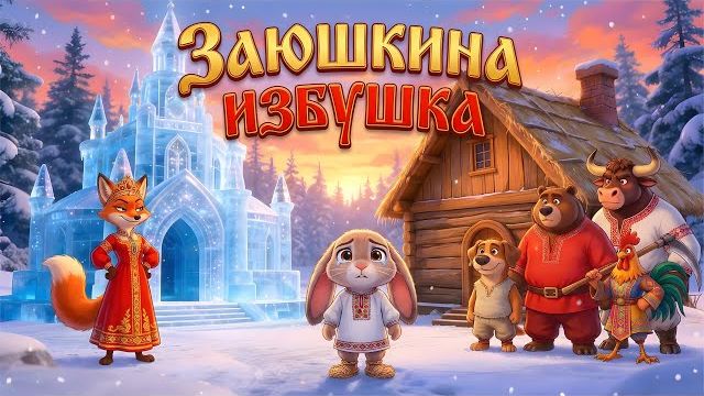 Заюшкина избушка Мультик сказка для детей