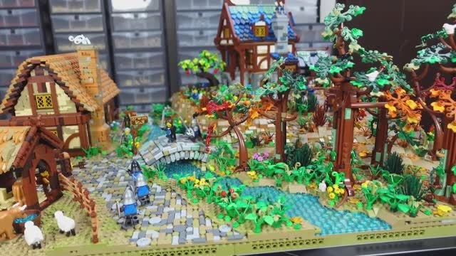 Ветряная мельница для LEGO диорамы