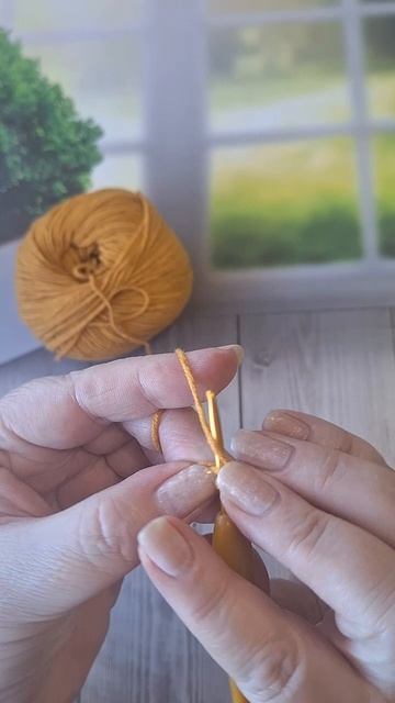 🧶Пятничные полезности😊. 
✅️Любимый мной способ набора петель при вязании крючком 👌