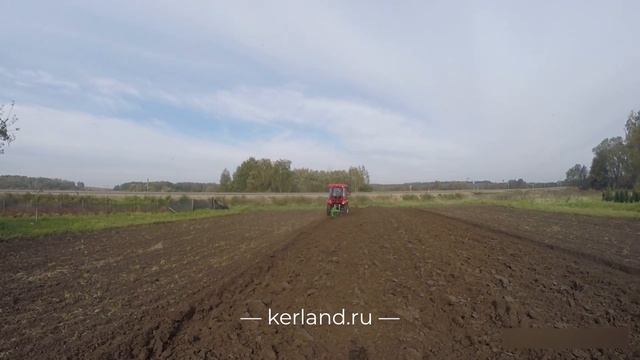 Проверка плугов Kerland B-2.20 в работе с минитрактором Dongfeng DF-244C G2