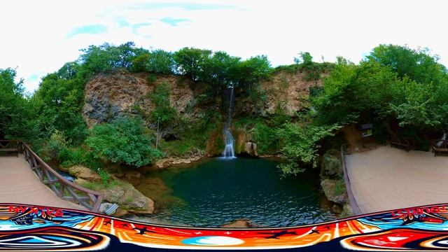 Waterfall Veliki BuK - Vodopad Veliki Buk Lisine 360 Virtual Tour Relaxing Sound Of Waterfall