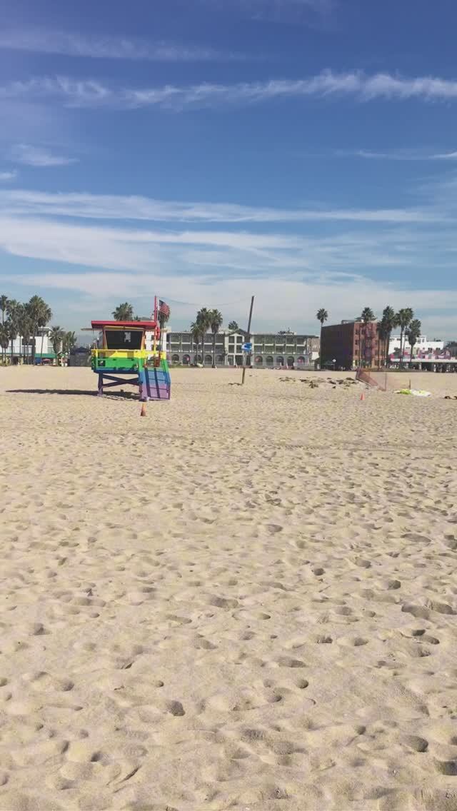 Утро на пляже Санта-Моники