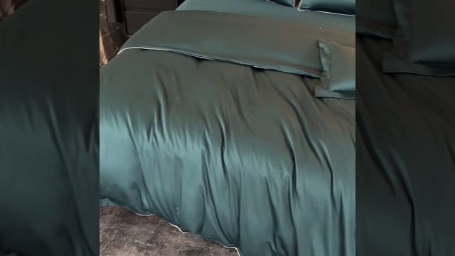 Комплект постельного белья Однотонный Сатин Премиум «Бирюзовая гармония»