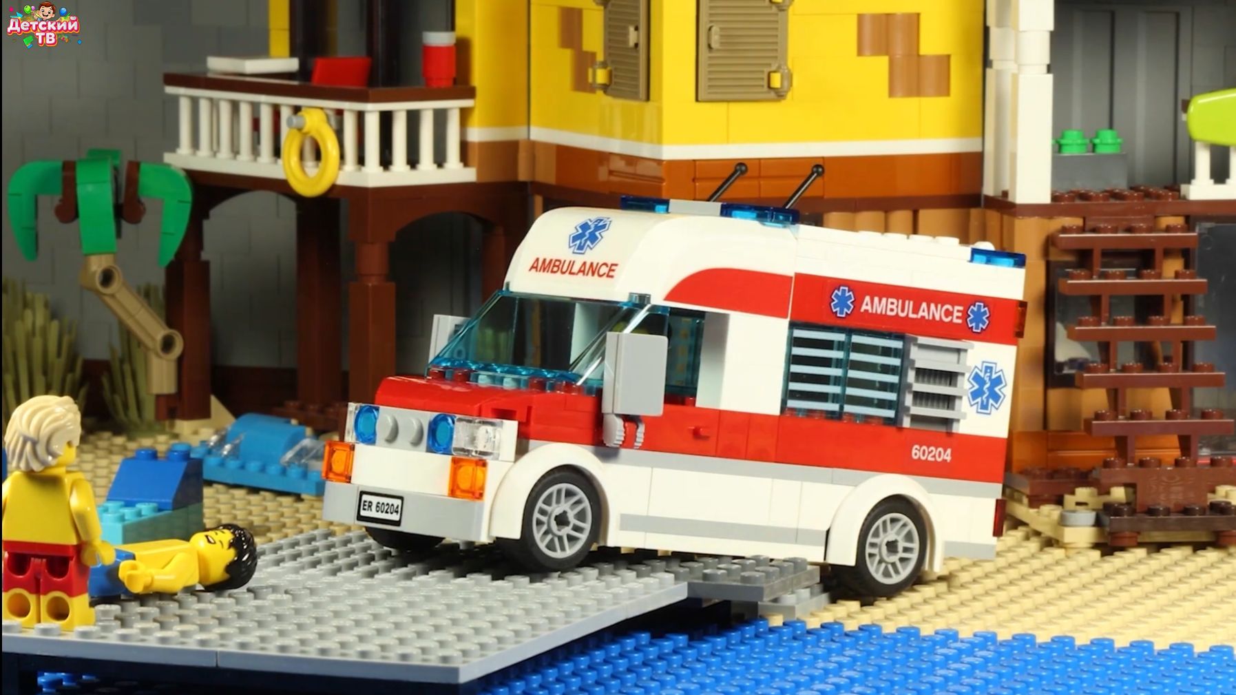 Кот сбежал 😱 Погоня с собакой! Мультик LEGO City