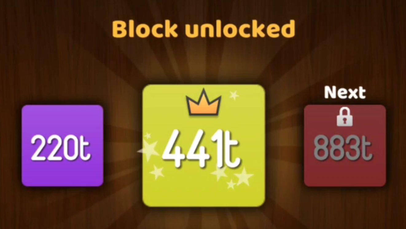 NumBlocks (110t → 220t → 441t)