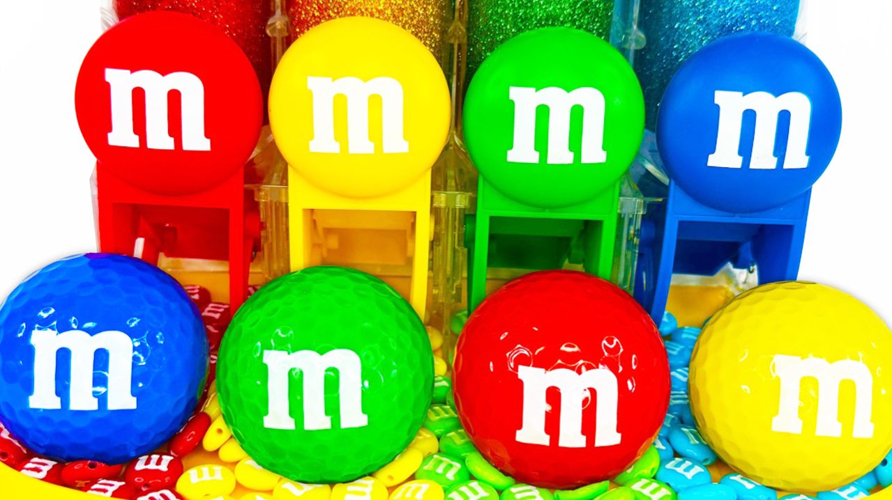 Мультики для детей. Яркие конфетки M&M'S превращаются в игрушки. Мультики для малышей смотреть.
