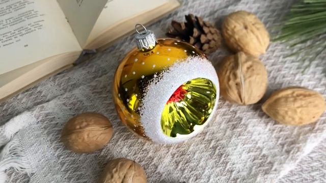 Елочный шар ЛУЧИСТЫЙ золотой, 85 мм, С1448-желт