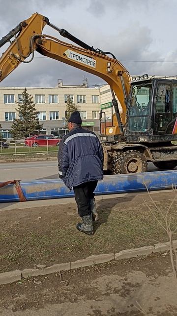 Огромного червяка тянут по Дмитрову