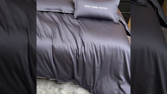 Комплект постельного белья Однотонный Сатин Премиум «Глубина океана»