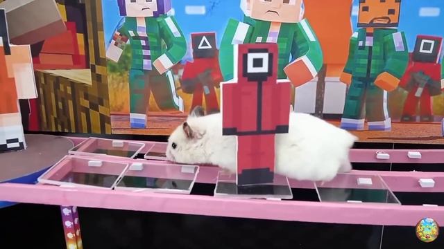 Хомячок убегает из ловушки голодных акул в водном лабиринте! часть 10