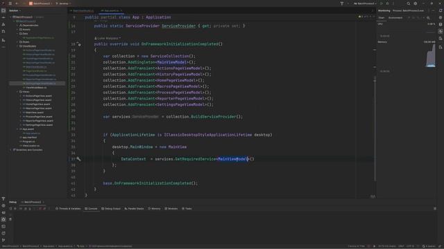 05. Avalonia UI Real World (Dependency Injection Factory Pattern)