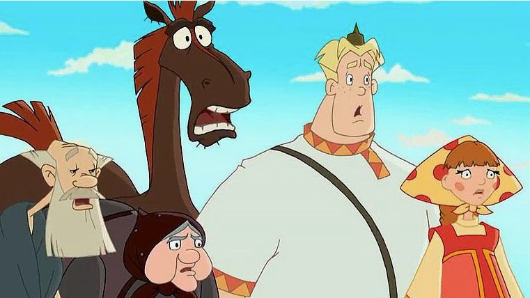 Три Богатыря - Алеша Попович и Тугарин Змей