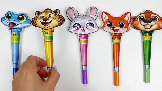 Большая распаковка бумажных пакетов из мультфильма зверополис 2