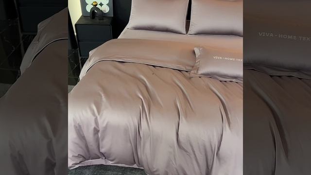 Комплект постельного белья Однотонный Сатин Премиум «Вечерняя сирень»