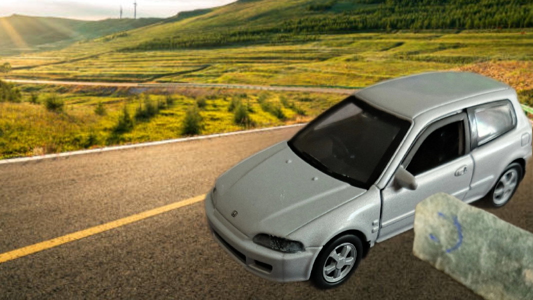 хонда цивик и камень Витя распоковка