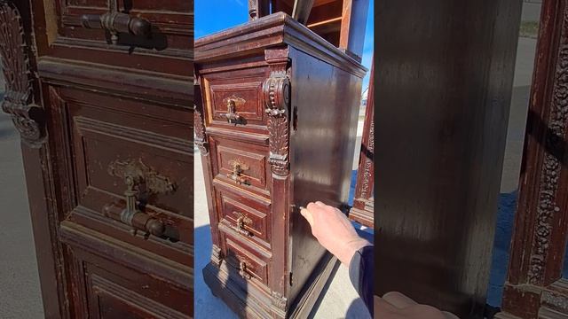 Антикварное Зеркало-псише с боковыми тумбами.19 век .Санкт Петербург.