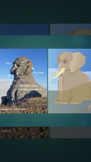 Древняя скульптура слона на вершине горы в Крыму. #история #историческоенаследие #крым