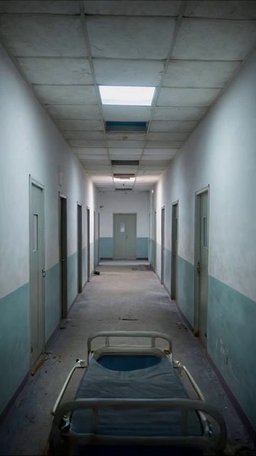 Тени безнадежности в заброшенной больнице #заброшенное #страх #пустота