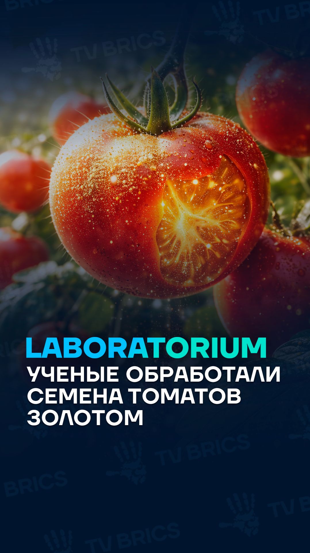 Томаты… с золотым «напылением»!