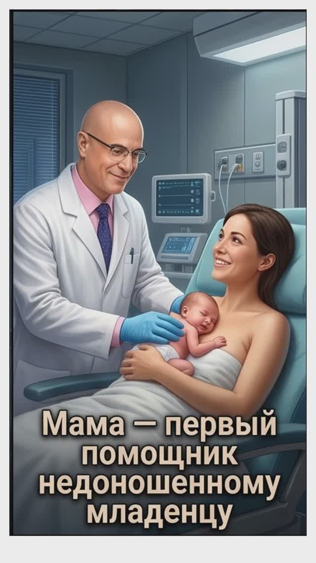 Мама — первый помощник недоношенному младенцу