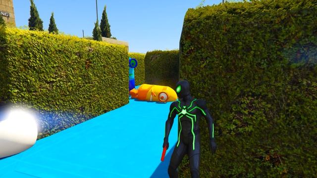 Весёлый Человек-паук против Синего миньона Эпический эпизод #13 ГТА 5