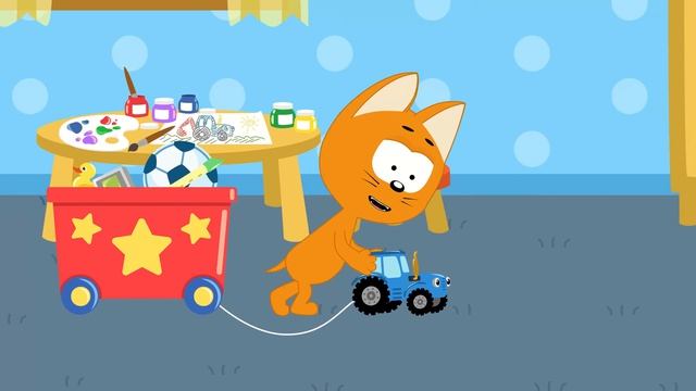 Котенок Котэ | Дыр Дыр Синий Трактор | Песенки мультики для детей