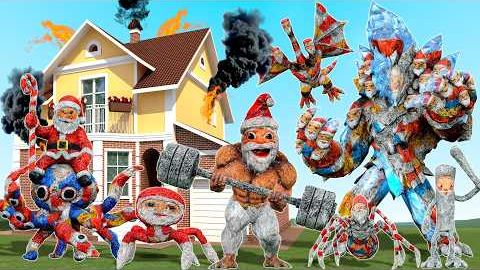 ДОМ против НОВОГО ПОЛНОГО БОСС-КОМАНДЫ ГУ-ГУ-ГАГА, МЕМОВ ПРО САНТУ