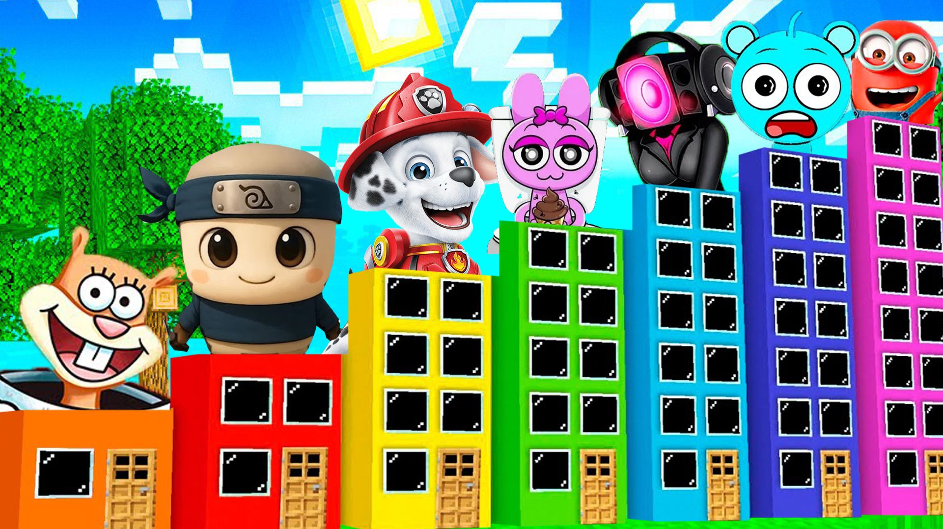 ВЫЖИВАНИЕ В СЕКРЕТНЫХ ДОМАХ В МАЙНКРАФТ